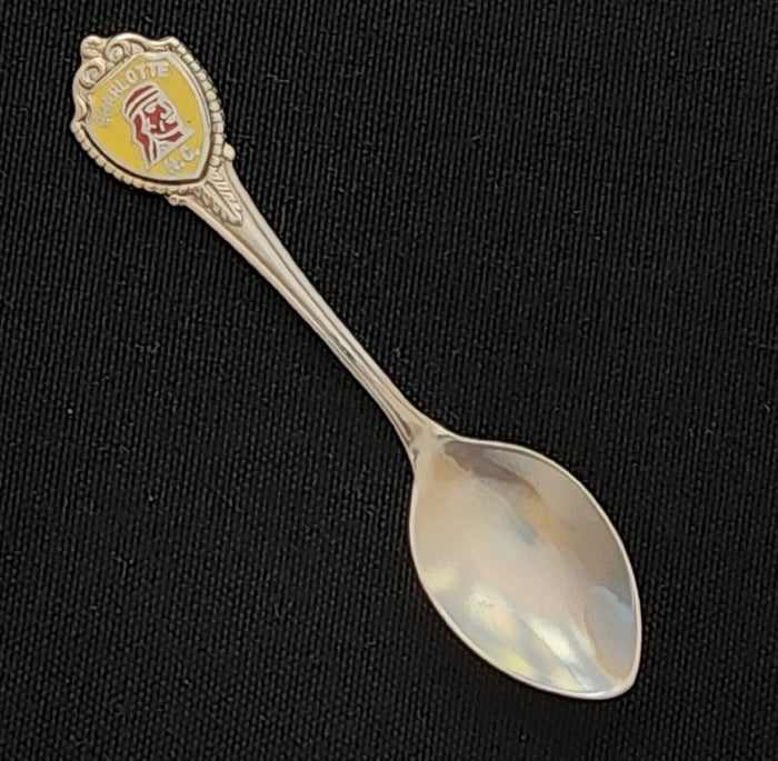 Charlotte North Carolina State Collectible Travel Souvenir Spoon 3.5" Queen City