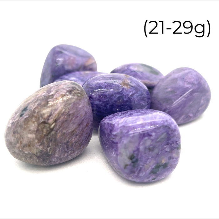 Charoite tumbled gemstone