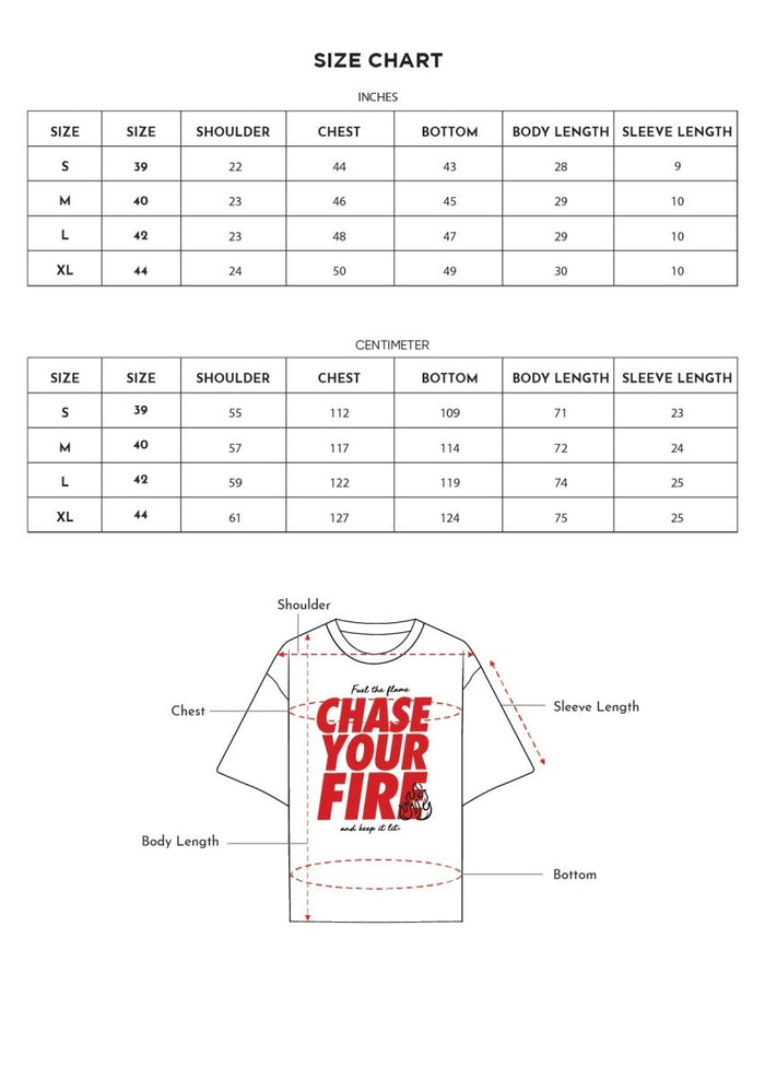 Chase Your Fire Cotton T-Shirt