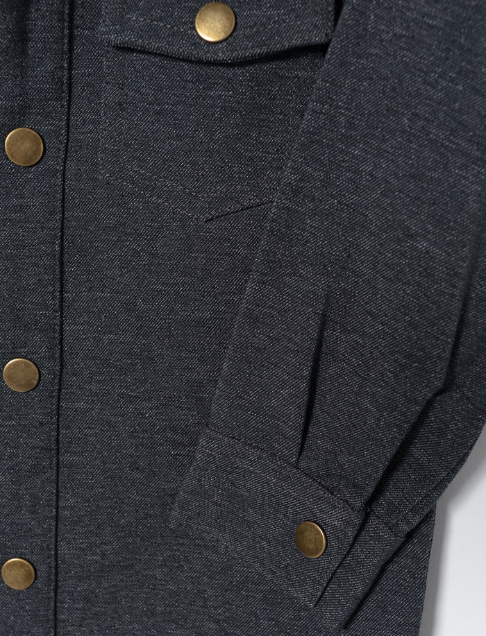 Chemise en denim unie pour bébé garçon