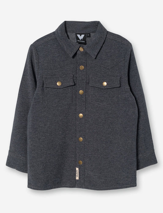 Chemise en denim unie pour garçon