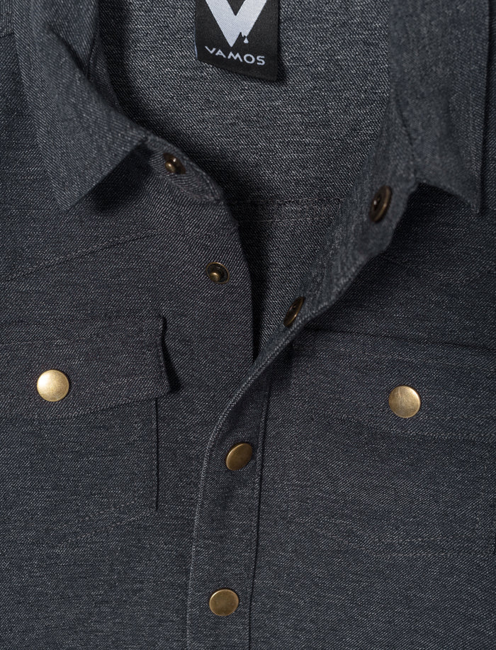Chemise en denim unie pour garçon