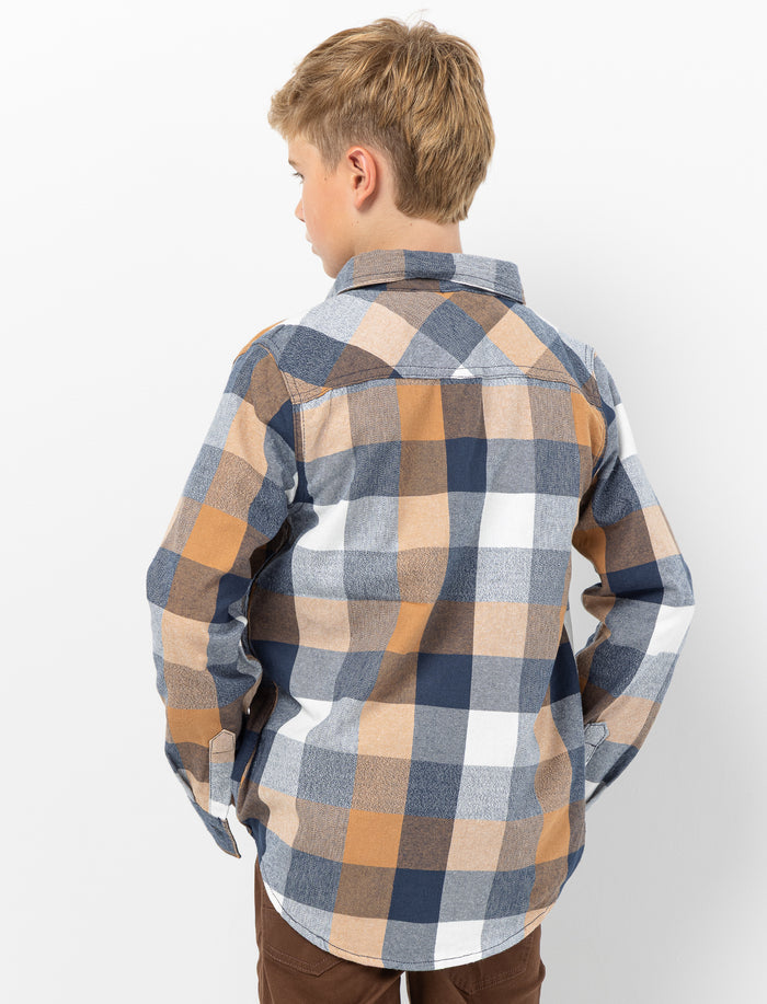 Chemise en flanelle à carreaux pour ado garçon