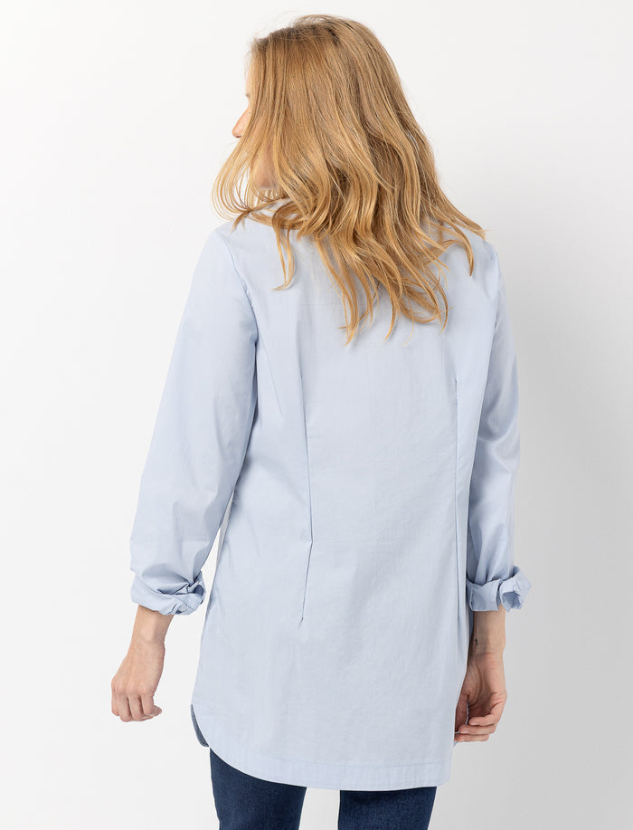 Chemise unie à manches longues