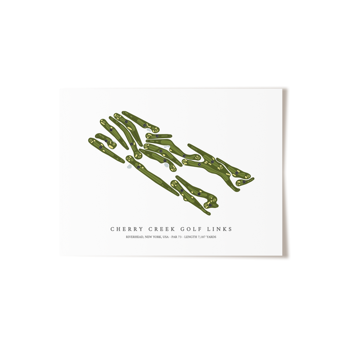Cherry Creek Golf Links | Golf Course Map | Unframed