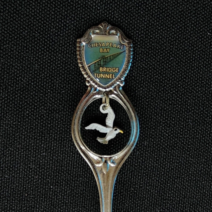 Chesapeake Bay Bridge Collector Souvenir Spoon 4.5" (11cm) with Dove Dangler