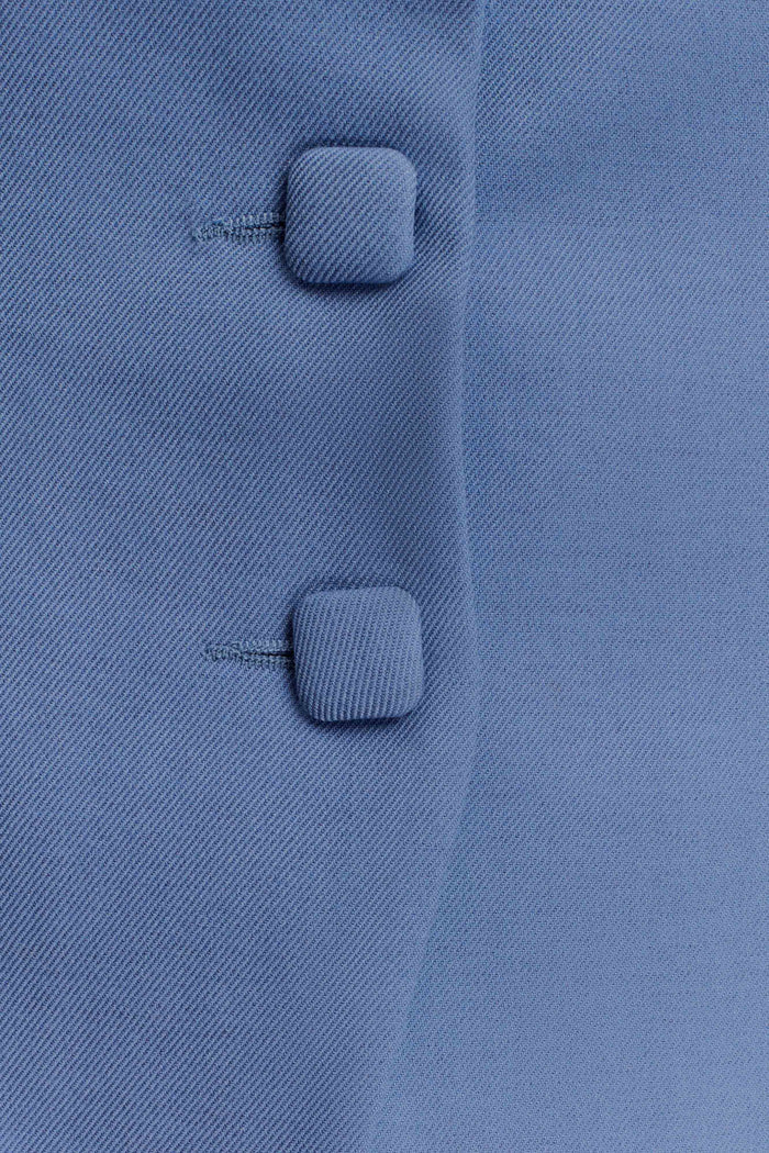 Christel Suiting Fitted Blazer - Ocean Blue
