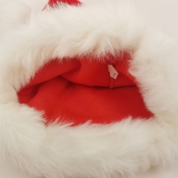 Christmas Party Santa Hat Red And White Cap for Santa Claus Costume