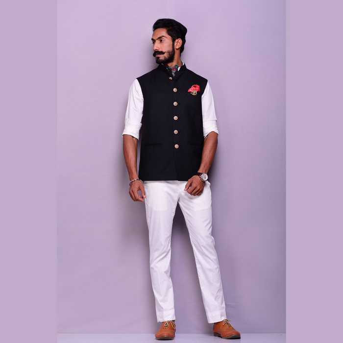 Classic Black Nehru Jacket