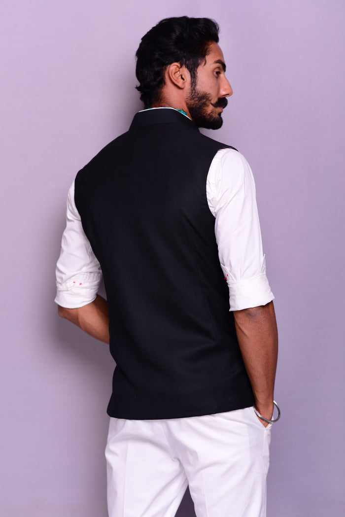 Classic Black Nehru Jacket