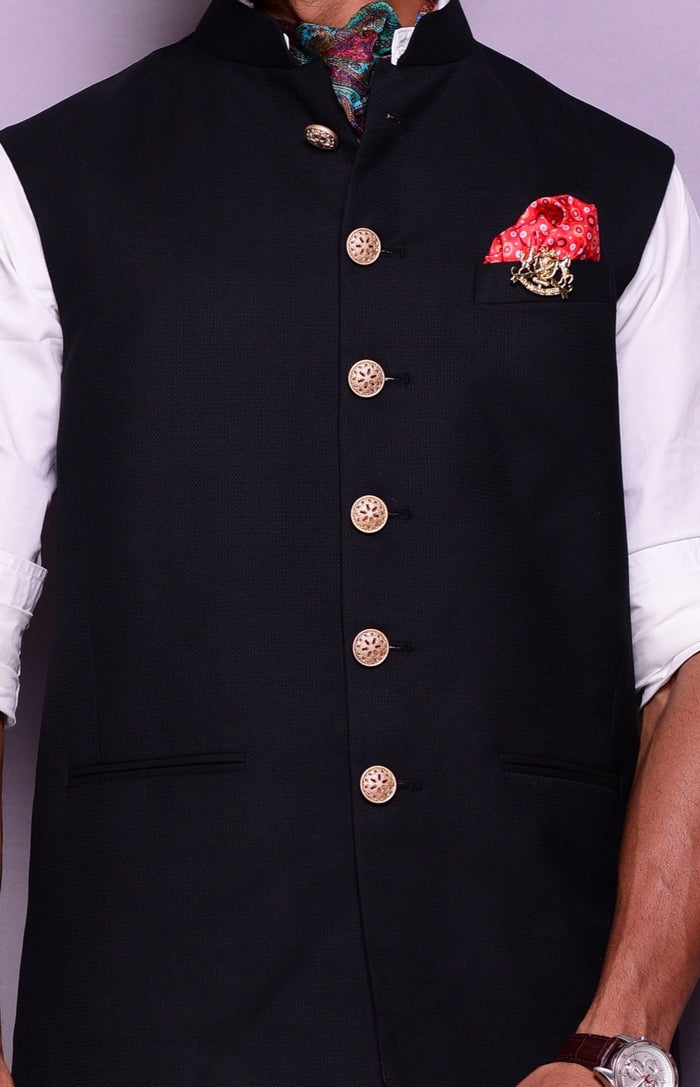 Classic Black Nehru Jacket