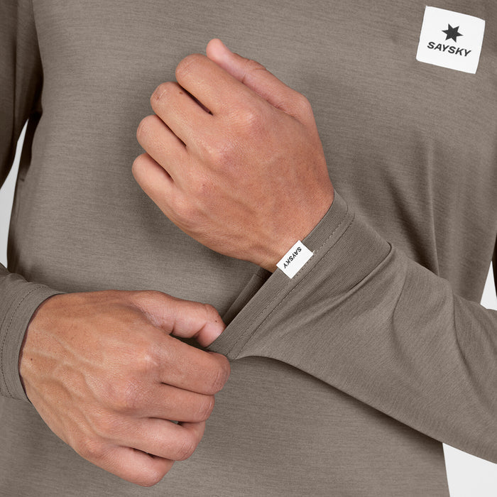 Saysky Clean Pace Long Sleeve Taupe 8005 SM20004