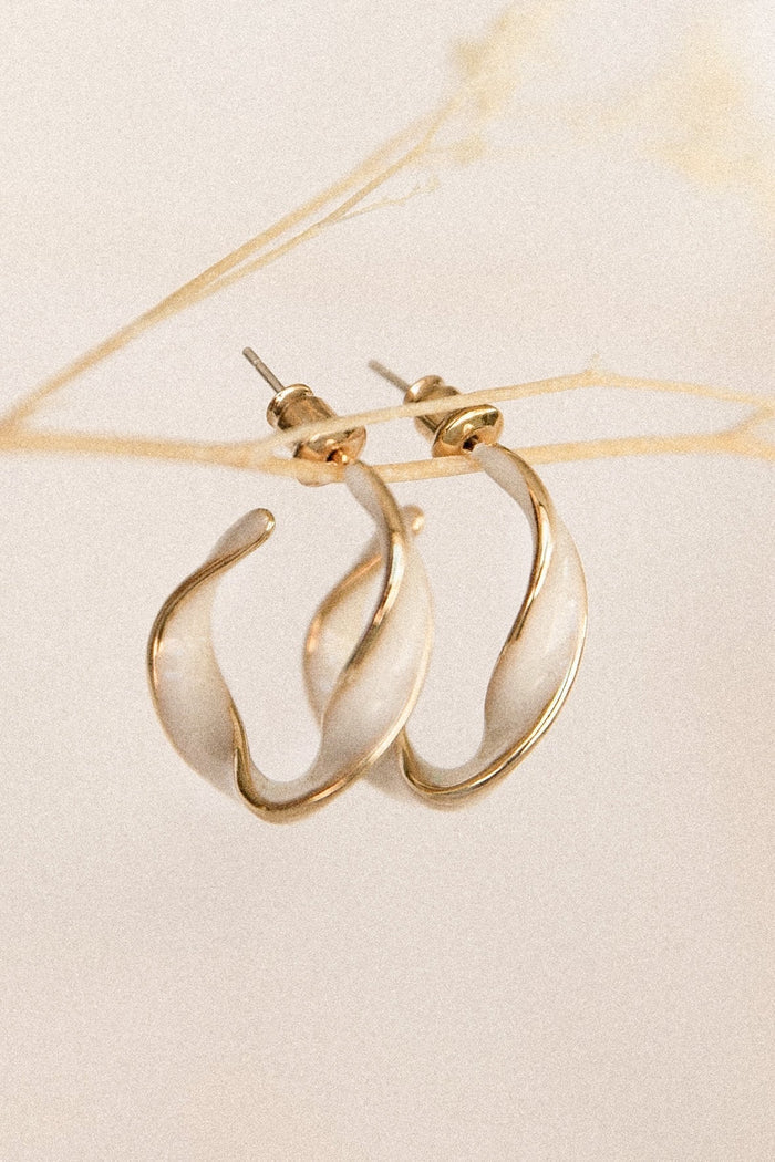 Petal and Pup USA ACCESSORIES Clementine Earrings - White One Size