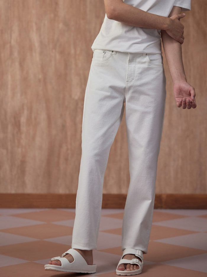 Cloudwalk White Distressed Regular Denim