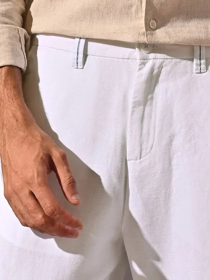 Coast White Relaxed Fit Linen Pants