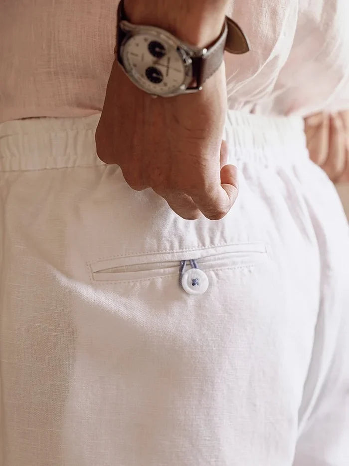 Coast White Relaxed Fit Linen Pants