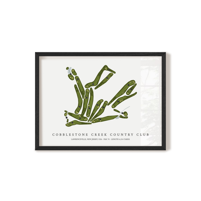 Cobblestone Creek Country Club | Golf Course Map | Black+Frame