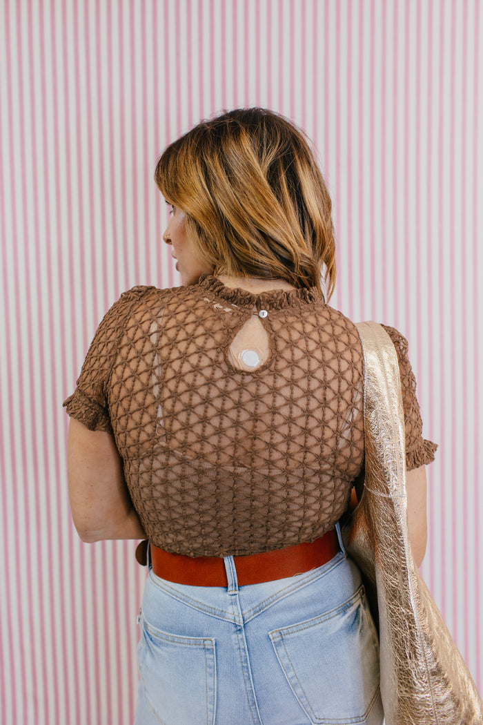 Cocoa Crochet Top