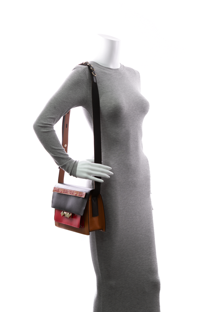 MCM - Multicol Leather Colorblock Crossbody Bag