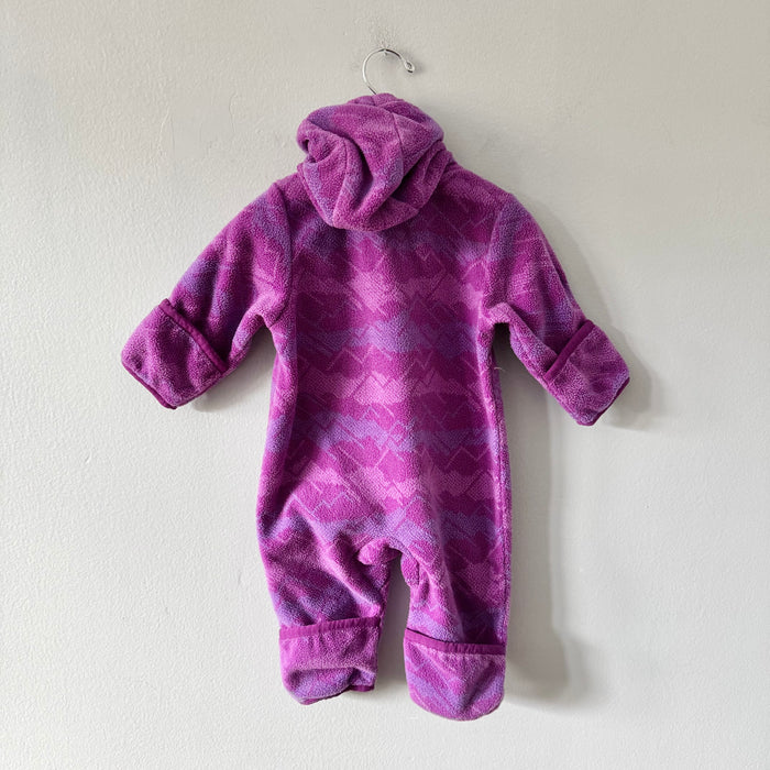 Columbia / Purple fleece bunting suit / 3-6M