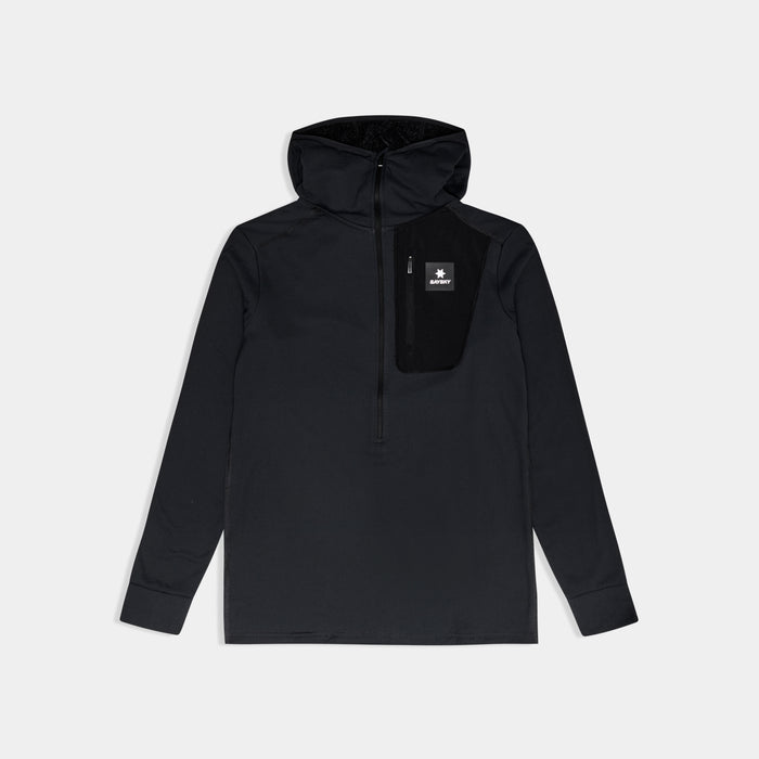Saysky Combat Half Zip Fleece Hoodie Black 901 SM35001