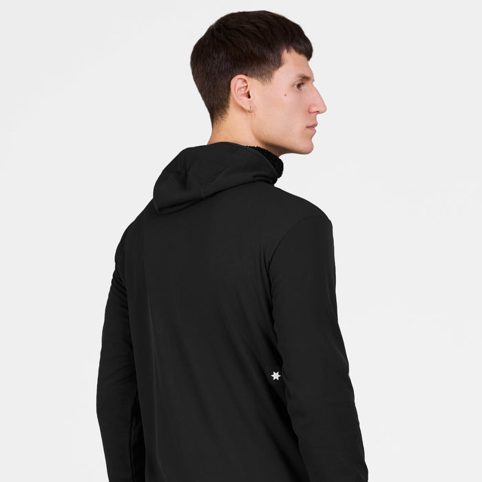 Saysky Combat Half Zip Fleece Hoodie Black 901 SM35001