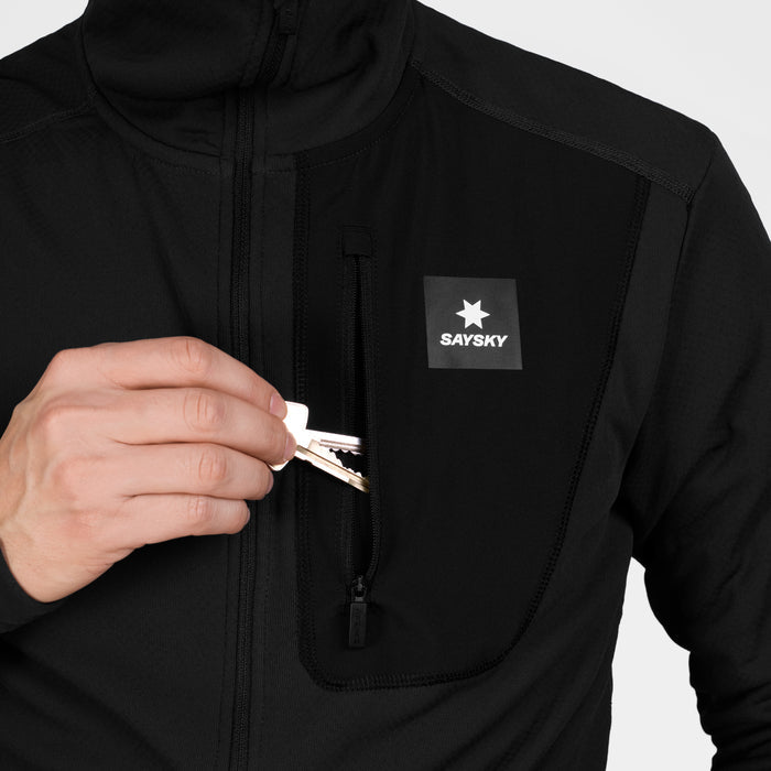 Saysky Combat Half Zip Fleece Hoodie Black 901 SM35001