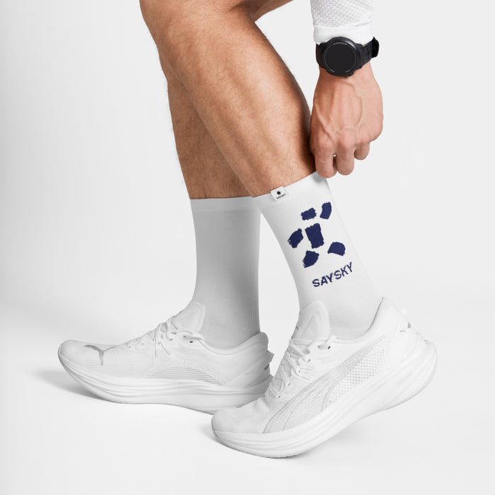 Saysky Combat High Socks White 101 SA80022