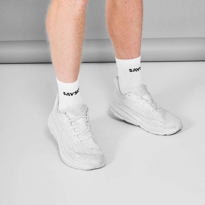 Saysky Combat Quarter Socks White 101 SA80007