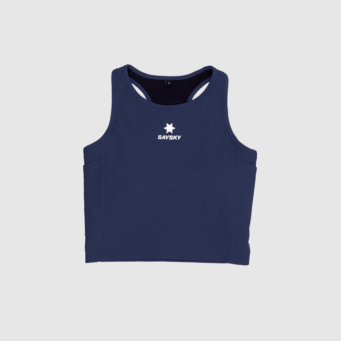 Saysky Combat Rib Crop Top Blue 201 SW30005
