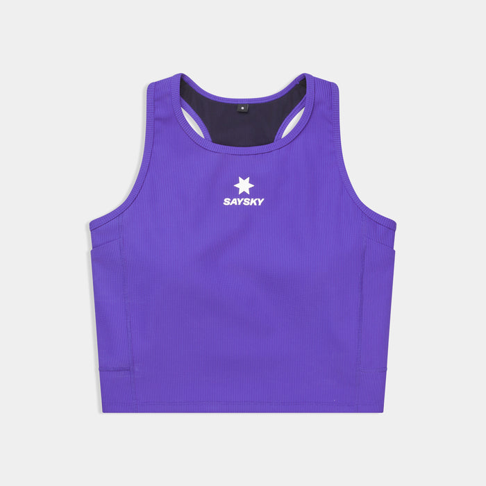 Saysky Combat Rib Crop Top Purple 715 SW30005