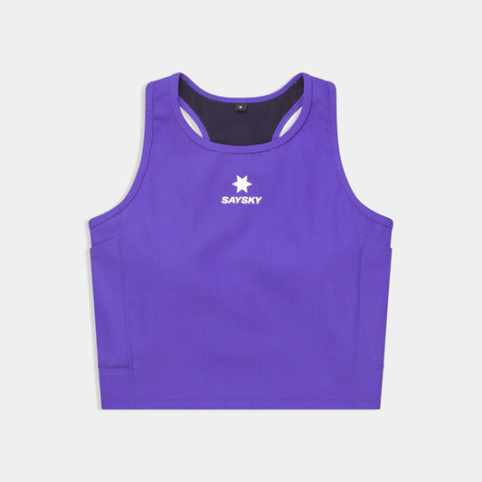 Saysky Combat Rib Crop Top Purple 715 SW30005