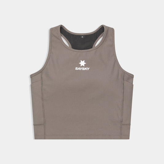 Saysky Combat Rib Crop Top Taupe 714 SW30005