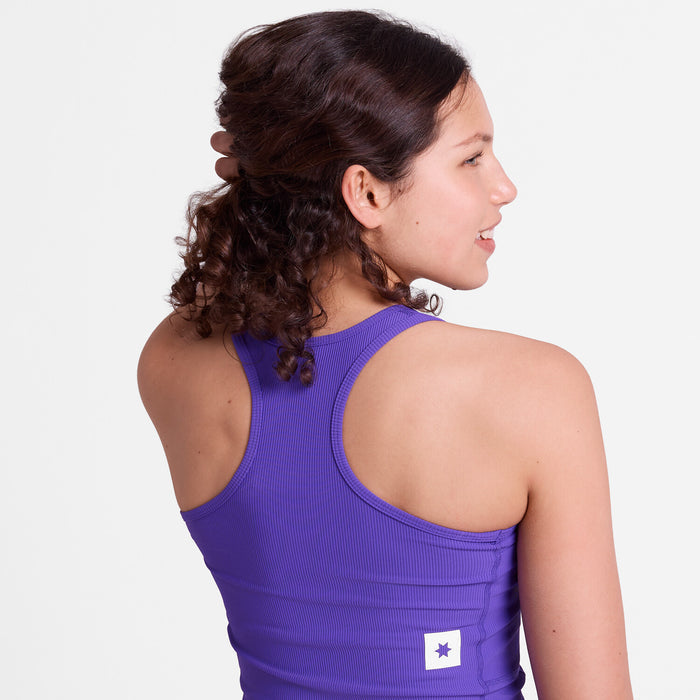 Saysky Combat Rib Crop Top Purple 715 SW30005