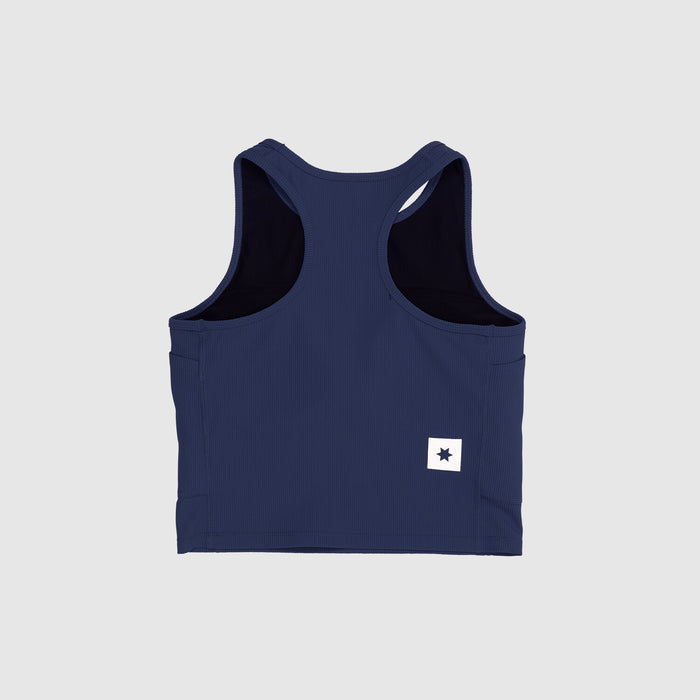 Saysky Combat Rib Crop Top Blue 201 SW30005