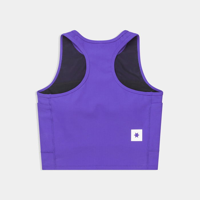 Saysky Combat Rib Crop Top Purple 715 SW30005