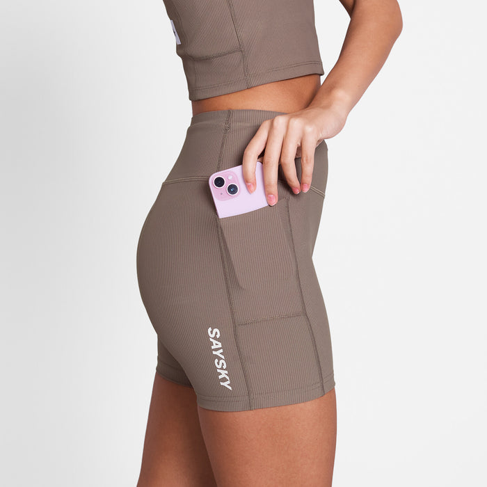 Saysky Combat+ Rib Short Tights 4'' Taupe 714 SW55002