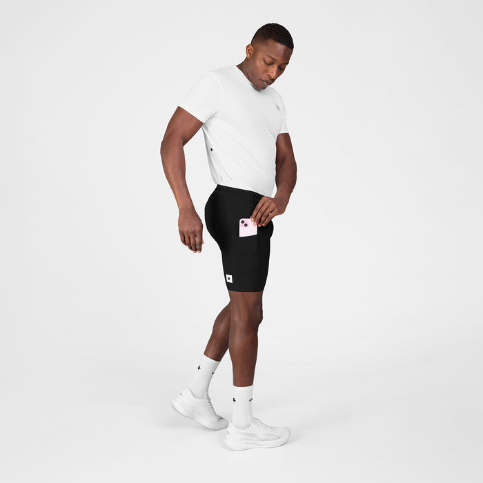 Saysky Combat+ Rib Short Tights 8'' Black 901 SM55002