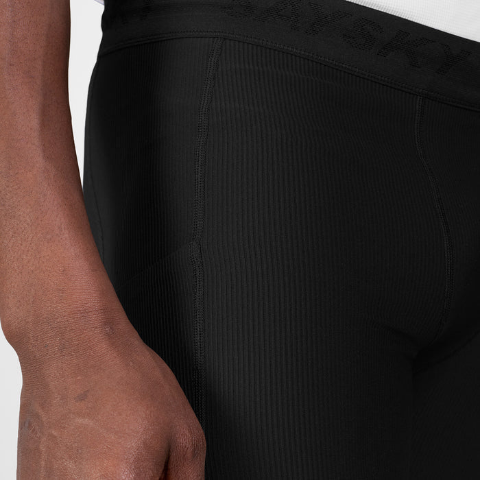 Saysky Combat+ Rib Short Tights 8'' Black 901 SM55002
