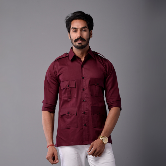 Comfy Wine Hunting Style Shirt