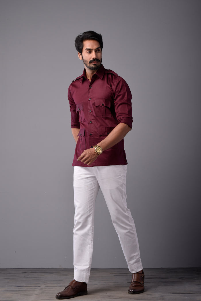 Comfy Wine Hunting Style Shirt