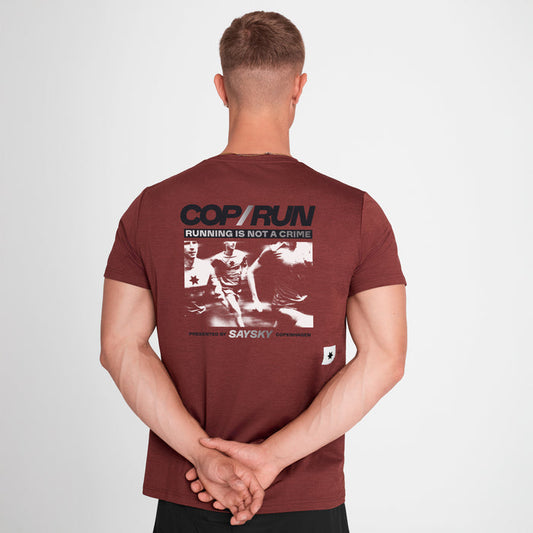 Saysky Cop Run Pace T-Shirt Red 5008 ZM25009