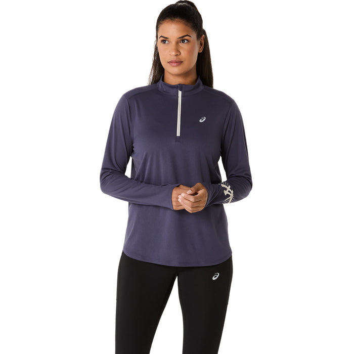 Asics Core LS 1/2 Zip Top Women's - Illusion Blue/Black
