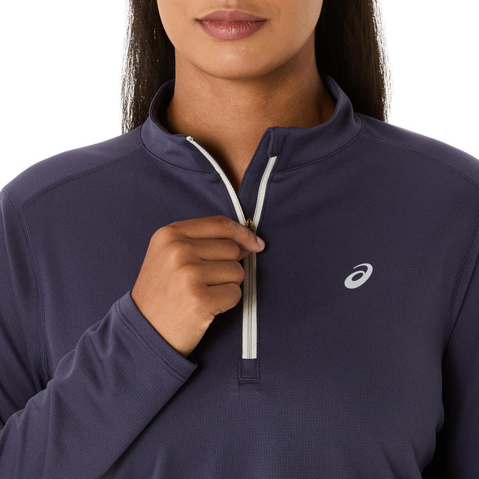 Asics Core LS 1/2 Zip Top Women's - Illusion Blue/Black