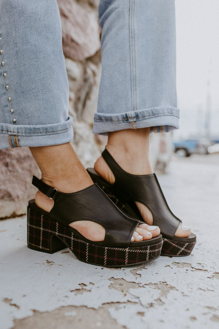 Corky's Black 2 Miss Carley Shoes - Macoma Boutique302 Wedges & Heels