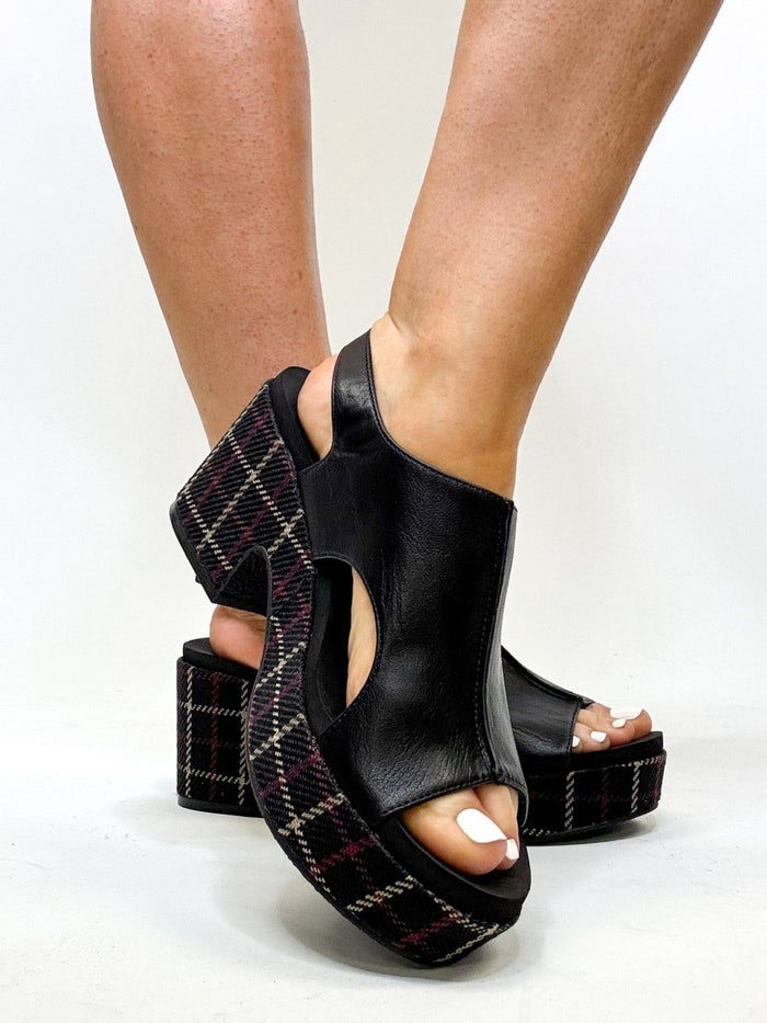 Corky's Black 2 Miss Carley Shoes - Macoma Boutique302 Wedges & Heels