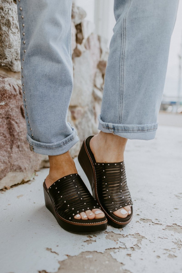 Corky's Black Much Better Sandals - Macoma Boutique302 Wedges & Heels