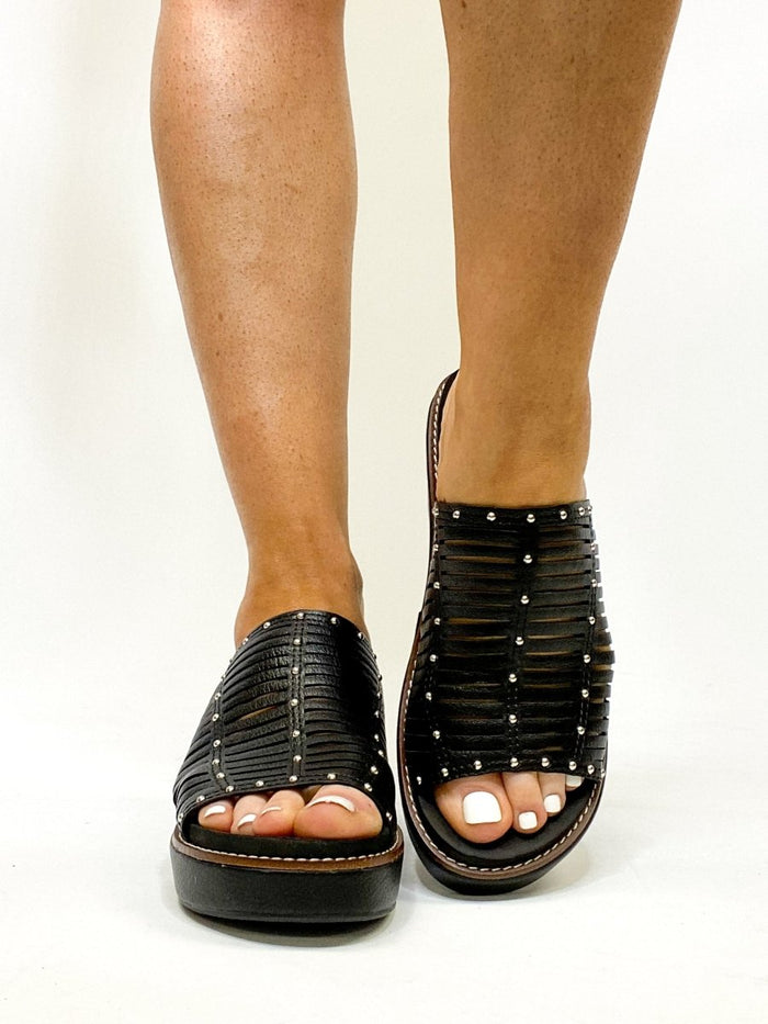 Corky's Black Much Better Sandals - Macoma Boutique302 Wedges & Heels