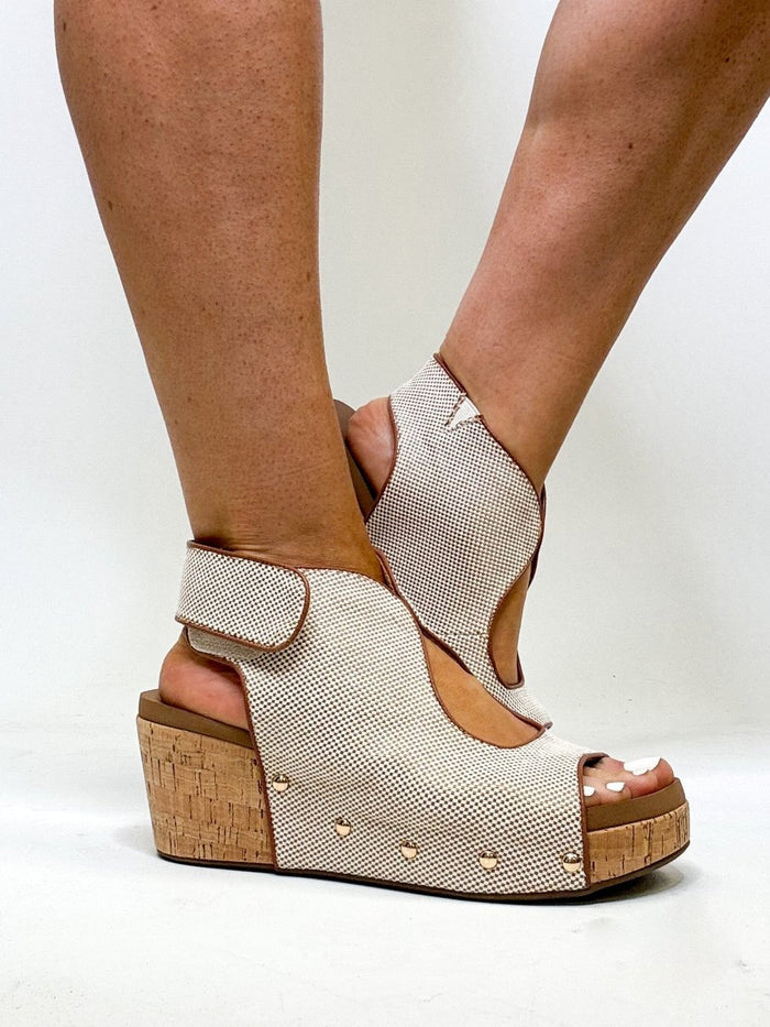 Corky's Bourbon Combo Frisky Wedges - Macoma Boutique302 Wedges & Heels