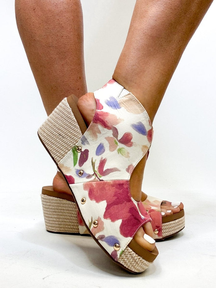 Corky's Floral Frisky Wedges - Macoma Boutique302 Wedges & Heels